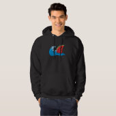 Watermeloen Slice Shark Zomer Vakantie Watermeloen Hoodie (Voorkant volledig)