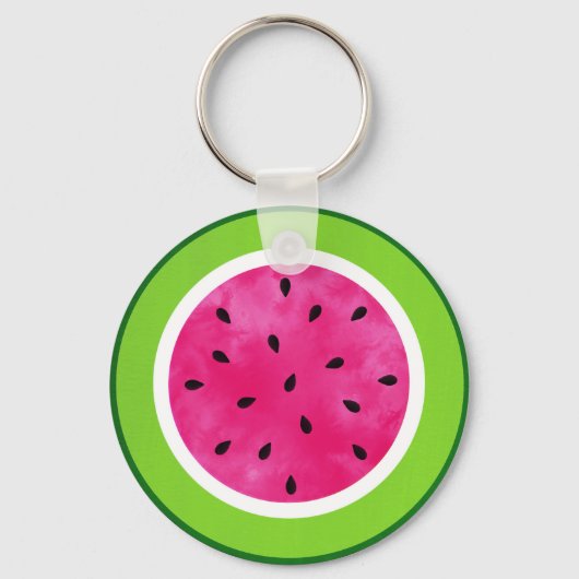 Watermeloen Slice-Sleutelhanger Sleutelhanger (Voorkant)