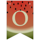 Watermeloen Slices Gepersonaliseerd Zomerfeest Vlaggetjes (Eerste vlag)