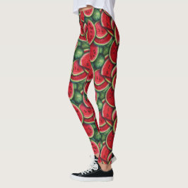 Watermeloen Slices Leggings - Schattig