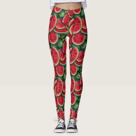 Watermeloen Slices Leggings - Schattig
