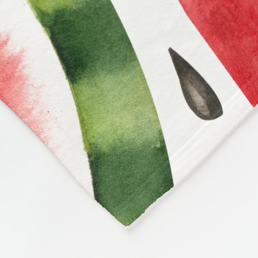 Watermeloen Slices Minimalistisch Ontwerp Fleece Deken (Hoek)
