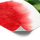 Watermeloen Slices Minimalistisch Ontwerp Poster (Hoek)