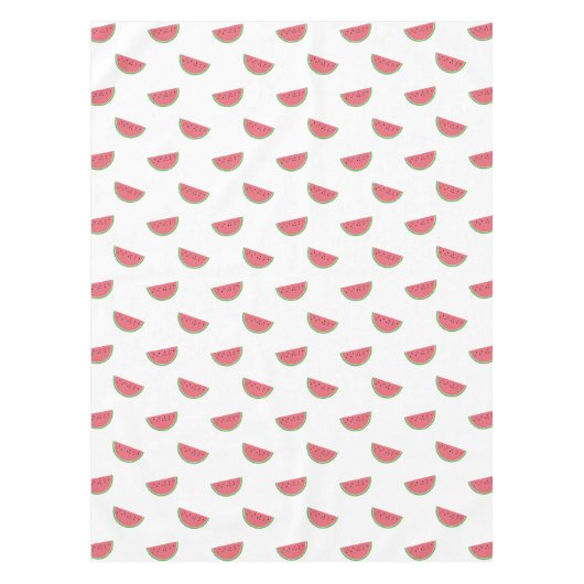 Watermeloen Slices Patroon Roze en Witte Zomer Tafelkleed (Voorkant)