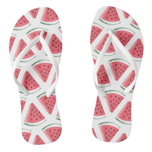 Watermeloen Slices Schattige Roze Zomer Fruit Teenslippers (Voetbed)