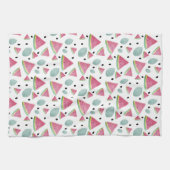 Watermeloen Slices Waterverf Handgeschilderd Theedoek (Horizontaal)