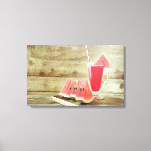 Watermeloen snoepdoek omwikkeld canvas afdruk