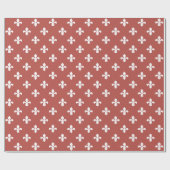 Watermeloen Southern Cottage Fleur de Lys Cadeaupapier (Vlak)