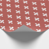 Watermeloen Southern Cottage Fleur de Lys Cadeaupapier (Hoek)