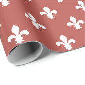 Watermeloen Southern Cottage Fleur de Lys Cadeaupapier (Rol Hoek)