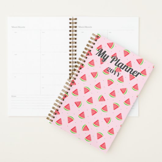 Watermeloen spiraalplanner planner (Display)