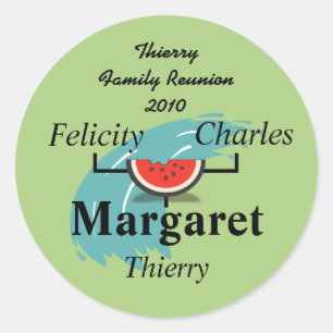 Watermeloen Splash Family Tree Sticker