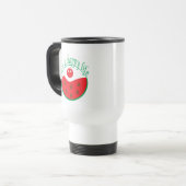 Watermeloen Splash Reis Mok Zomerdesign (Voorkant links)
