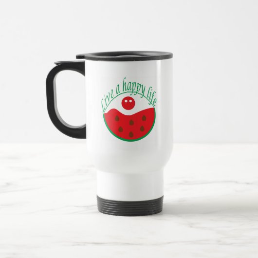 Watermeloen Splash Reis Mok Zomerdesign (Links)