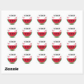 Watermeloen Splash Ronde Sticker (Vel)