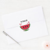 Watermeloen Splash Ronde Sticker (Envelop)
