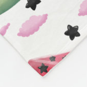 Watermeloen ster  fleece deken (Hoek)