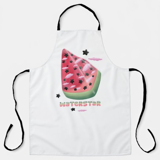 Watermeloen ster met schort  (Voorkant)