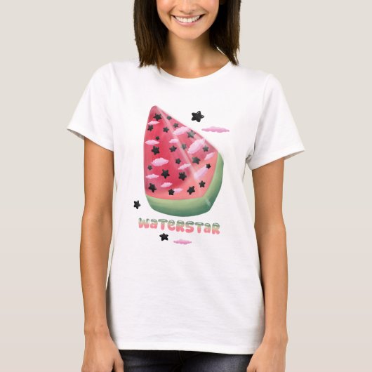 Watermeloen ster t-shirt (Voorkant)