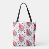 Watermeloen ster  tote bag (Achterkant)