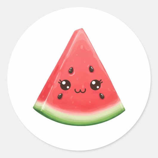 Watermeloen Sticker Aangepast Grappig Zomer Fruit (Voorkant)