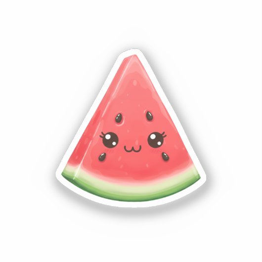 Watermeloen Sticker Aangepast Grappige Zomer Fruit (Voorkant)