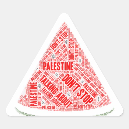 Watermeloen Stop niet met praten over Palestina Sticker (Voorkant)