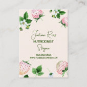 Watermeloen Strawberries Border Nutritionist Visitekaartje (Voorkant)