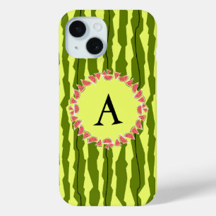 Watermeloen Streep 'Monogram' iPhone hoesje