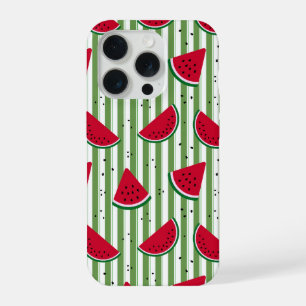 Watermeloen Streep Naadloos Patroon iPhone 15 Pro Case
