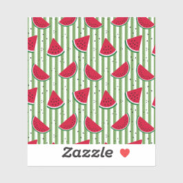 Watermeloen Streep Naadloos Patroon Sticker