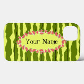Watermeloen streep ovaal 'Name' horizontaal Case-Mate iPhone Case (Achterkant (horizontaal))