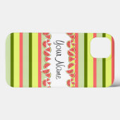 Watermeloen Stripe Classic Name iPad Mini hoesje (Achterkant (horizontaal))