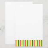 Watermeloen Stripe Classic stationery Briefpapier (Voorkant / Achterkant)