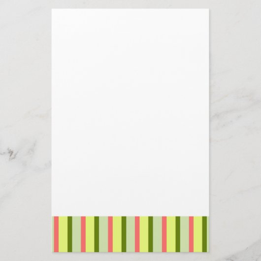Watermeloen Stripe Classic stationery Briefpapier (Voorkant)