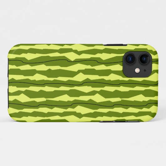 Watermeloen Stripe iPhone case (Achterkant (horizontaal))
