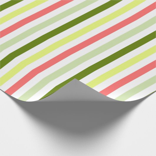 Watermeloen stripe Thin wrapping papier (Hoek)