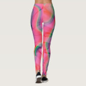 Watermeloen-Stropdas-kleurstof Leggings (Achterkant)