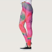 Watermeloen-Stropdas-kleurstof Leggings (Links)
