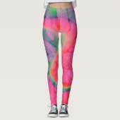 Watermeloen-Stropdas-kleurstof Leggings (Voorkant)