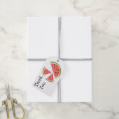 Watermeloen Stukken Dank U cadeau label Cadeaulabel (Met Touw)