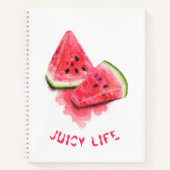 Watermeloen stukken Notitieboek - aangepaste tekst (Voorkant)