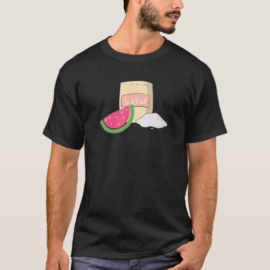 Watermeloen Sugar Funny Gezegde Summer T-shirt (Voorkant)