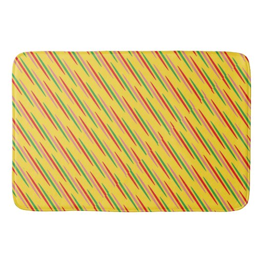 Watermeloen Summer Stripes Pattern-56204 Badmat (Voorkant)