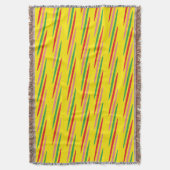 Watermeloen Summer Stripes Pattern-56204 Deken (Voorkant Verticaal)