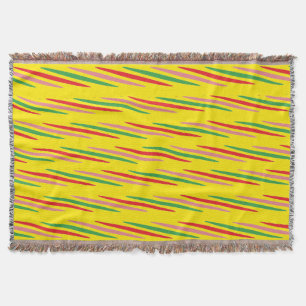 Watermeloen Summer Stripes Pattern-56204 Deken