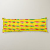 Watermeloen Summer Stripes Pattern-56204 Lichaamskussen (Achterkant)