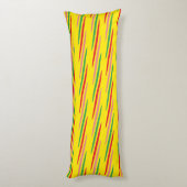 Watermeloen Summer Stripes Pattern-56204 Lichaamskussen (Achterkant (Verticaal))