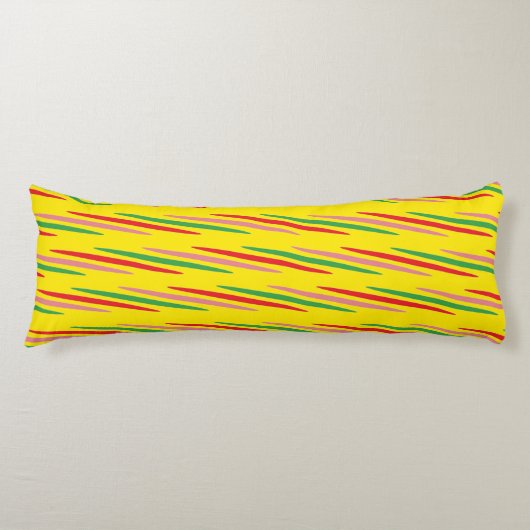 Watermeloen Summer Stripes Pattern-56204 Lichaamskussen (Voorkant)