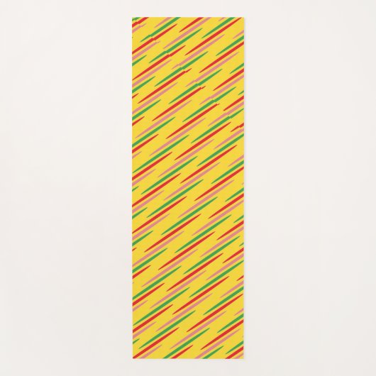 Watermeloen Summer Stripes Pattern-56204 Yogamat (Voorkant)